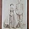 Fotografie tip CDV, militar cu sotia, sfarsit de secol XIX