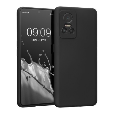 Husa Kwmobile pentru Realme GT Neo 3, Silicon, Negru, 59247.01 foto