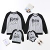 Set pentru intreaga familie - Boss (Marime Disponibila: 9-12 luni (Marimea 20