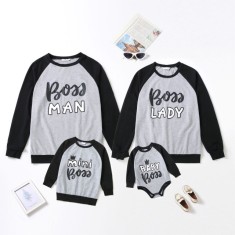 Set pentru intreaga familie - Boss (Marime Disponibila: 3-6 luni (Marimea 18