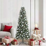 vidaXL Brad de Crăciun artificial cu 300 LED Verde 76 x 76 x 180 cm 3395825