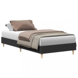 Cumpara ieftin Cadru de pat fara saltea, negru, 90x200 cm, lemn prelucrat