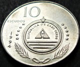 Moneda exotica 10 ESCUDOS - CAPUL VERDE, anul 1994 *cod 969 = LINGUA de VACA, Africa