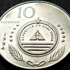 Moneda exotica 10 ESCUDOS - CAPUL VERDE, anul 1994 *cod 969 = LINGUA de VACA