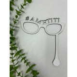 Props in forma de ochelari,cu textul ,, Ametit din MDF