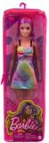 Papusa Barbie Fashionista Blonda Cu Suvite Mov, BARBIE - Fashionistas