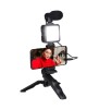 Kit Vlogging ideal pentru filmari, trepied universal, Oem