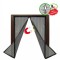 Plasa cu magnet pentru fereastra, negru, 120x120 cm