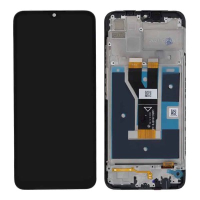 Display Realme C20 Compatibil Cu Rama Negru foto