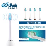 Cumpara ieftin Set So Wash 4 rezerve periuta dinti electrica (sonica)