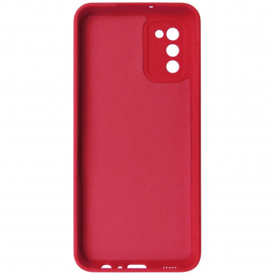 Husa tip capac spate Atlas silicon TPU Matte rosie pentru Samsung Galaxy A02s / A03s foto