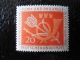 Serie timbre flora flori trandafiri plante Germania nestampilate, Nestampilat