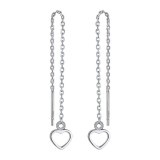 Cumpara ieftin Cercei lungi argint 925, JW1802, model inimioara, placati cu rodiu