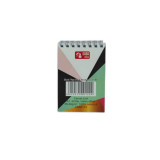 CASA OFFICE Bloc Notes Dublu Spiralat A7, Foi Dictando, 50 File, 55-60 g/m&sup2;, Coperta Multicolor