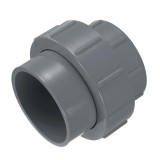 Reducere pentru țevă cu dublu fileu 90mm, racord de uniune &ndash; Gri
