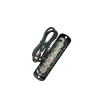 Lampa Led Stroboscopica 12 24V, Galben, 6 Leduri, Blitz 2 Functii, 110mm 29mm