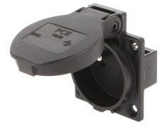 Conector Alimentare AC 230V 16A Negru 3 PIN