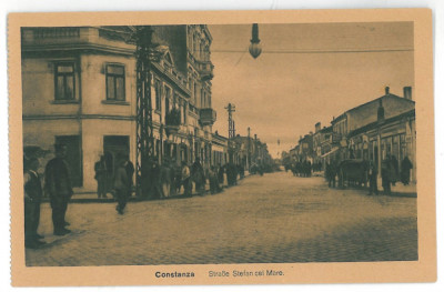 4491 - CONSTANTA, Stefan cel Mare street, Romania - old postcard - unused foto