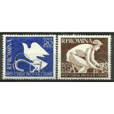 1957 - Cursa pacii, ciclism, serie neuzata