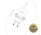 Incarcator Retea cu Cablu microUSB HOCO N3 18W 3A 1 x USB-A Alb