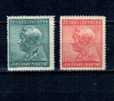 Cehoslovacia 1937 - Jan Evangelista Purkyne, naturalist, personalități, serie neuzata