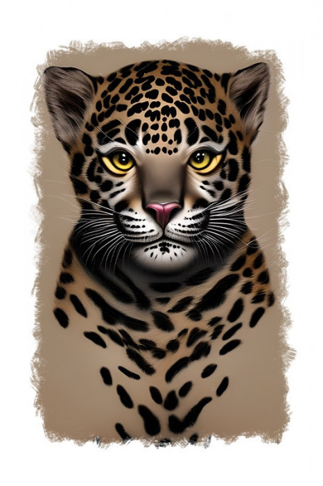 Sticker decorativ Jaguar, Maro, 85 cm, 11102ST
