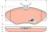 TRW GDB1478 COTEC set placute frana,frana disc