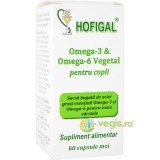 Omega 3 si Omega 6 Vegetal pentru Copii 60cps