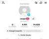 V&acirc;nd cont de tiktok aproape 5k