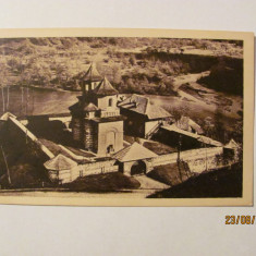 GE - Ilustrata CORNET ARGES "Manastirea" necirculata retrogravura
