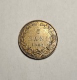 Moneda 5 Bani 1867 Watt - Piesa de Colectie Rara, Veche