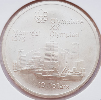 25 Canada 10 Dollars 1973 Montreal Montreal Skyline km 87 argint foto