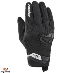 Manusi barbati pentru scuter - motocicleta Roadster vara textil/piele Ixon model MIG 2 Air Flow MS culoare: negru/alb &ndash; degete tactile M (8/9)