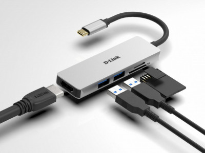 DLINK 5-IN-1 USB-C HUB DUB-M530 foto