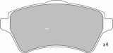 Set placute frana,frana disc LAND ROVER FREELANDER (LN) (1998 - 2006) KRIEGER 0950006345