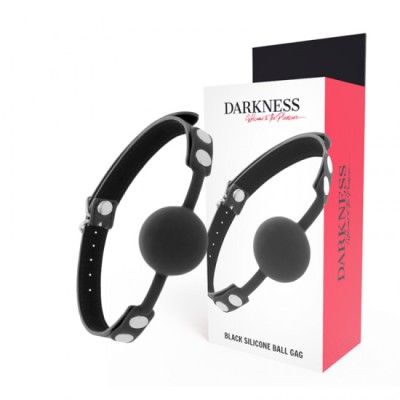 DARKNESS - BLACK SILICONE GAG foto