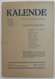 KALENDE , REVISTA DE CRITICA , LITERATURA SI ISTORIE LITERARA , ANUL II , NR. 10-11 -OCT. - NOV. , 1943