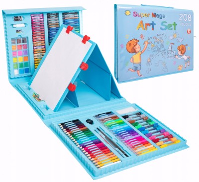 Set pentru Pictura si Desen &amp;quot;LikeSmart Super Mega Art Set&amp;quot;, Cutie pentru Depozitare si Organizare, 208 Piese foto