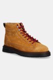 Gant botine de piele &icirc;ntoarsă Hillprep culoarea galben, 31643122