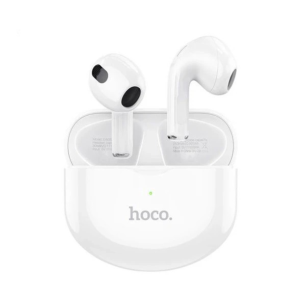 Casti Wireless EW35 Sonido Hoco, 250mAh, Bluetooth 5.3 TWS, Alb