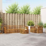 vidaXL Seturi de canapele 7 pcs natural Lemn Solid de Acacia 3374404
