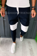 Pantaloni de trening pentru barbati - slim fit -bleumarin- A5965 foto