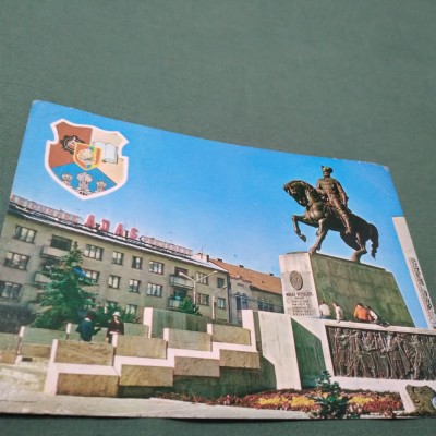 CARTE POSTALA CLUJ-NAPOCA -STATUIA LUI MIHAI VITEAZU CIRCULATA foto
