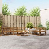vidaXL Set de canapea 6 pcs natural Lemn Solid de Acacia 3367207