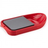 Tocator cu tavita din plastic 35.5x19.5x4cm Qlux diverse culori L00440