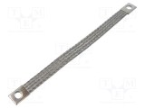 Trese bandă de &icirc;mpăm&acirc;ntare 16mm2 &Oslash;1: 9mm &Oslash;2: 9mm 120A L: 0,23m