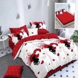 LENJERIE FINET 6 PIESE CU HUSĂ &ndash; 160&times;200 ȘI 180&times;200 (HF6P24) - 160x200