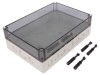 Carcasa universala SPELSBERG IP66, Polistiren, Policarbonat, 180x254x84mm, Gri, Capac transparent, cu aruncari metrice