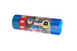 Saci Menajer cu Snur OTI FORTE, Capacitate 35L, 50x60 cm, 15 Buc Rola, Culoare Albastra, Sac Menajer de Gunoi cu Snururi