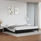 VidaXL Cadru de pat, negru, 200x200 cm, piele ecologică